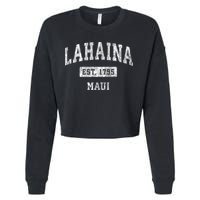This Classic Established Lahaina Hawaii Shirts Features A Traditional Distressed Cropped Pullover Crew