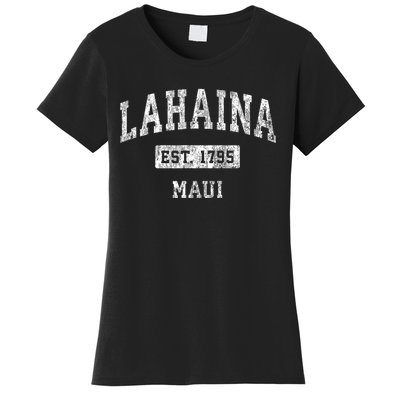 This Classic Established Lahaina Hawaii Shirts Features A Traditional Distressed Women's T-Shirt