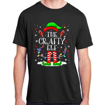 The Crafty Elf Funny Xmas Elf Matching Family Christmas Adult ChromaSoft Performance T-Shirt