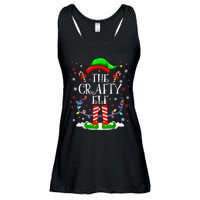 The Crafty Elf Funny Xmas Elf Matching Family Christmas Ladies Essential Flowy Tank