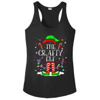 The Crafty Elf Funny Xmas Elf Matching Family Christmas Ladies PosiCharge Competitor Racerback Tank