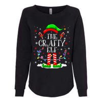 The Crafty Elf Funny Xmas Elf Matching Family Christmas Womens California Wash Sweatshirt