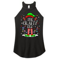 The Crafty Elf Funny Xmas Elf Matching Family Christmas Women's Perfect Tri Rocker Tank