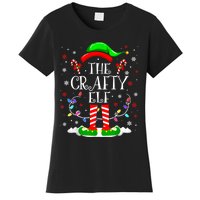 The Crafty Elf Funny Xmas Elf Matching Family Christmas Women's T-Shirt