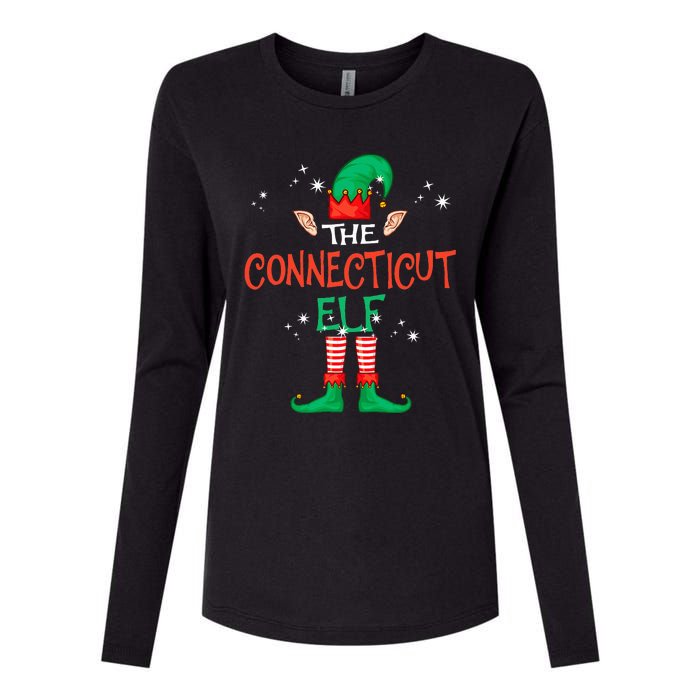 The Connecticut Elf Matching Family Group Christmas Womens Cotton Relaxed Long Sleeve T-Shirt