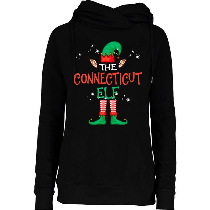 The Connecticut Elf Matching Family Group Christmas Womens Funnel Neck Pullover Hood