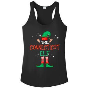 The Connecticut Elf Matching Family Group Christmas Ladies PosiCharge Competitor Racerback Tank