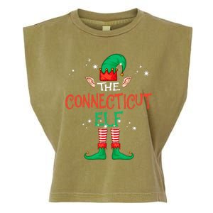 The Connecticut Elf Matching Family Group Christmas Garment-Dyed Women's Muscle Tee