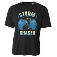 Tornado Chaser Extreme Weather Meteorologist Hunter Off Road Cooling Performance Crew T-Shirt