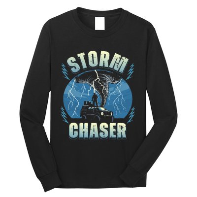 Tornado Chaser Extreme Weather Meteorologist Hunter Off Road Long Sleeve Shirt