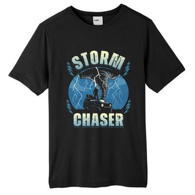 Tornado Chaser Extreme Weather Meteorologist Hunter Off Road Tall Fusion ChromaSoft Performance T-Shirt