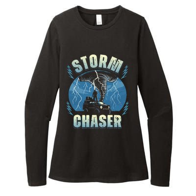 Tornado Chaser Extreme Weather Meteorologist Hunter Off Road Womens CVC Long Sleeve Shirt