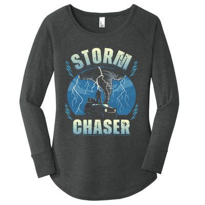 Tornado Chaser Extreme Weather Meteorologist Hunter Off Road Women's Perfect Tri Tunic Long Sleeve Shirt