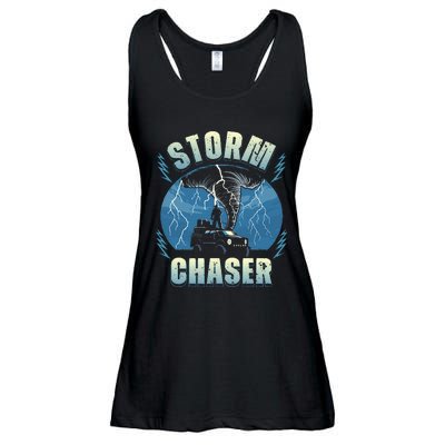 Tornado Chaser Extreme Weather Meteorologist Hunter Off Road Ladies Essential Flowy Tank