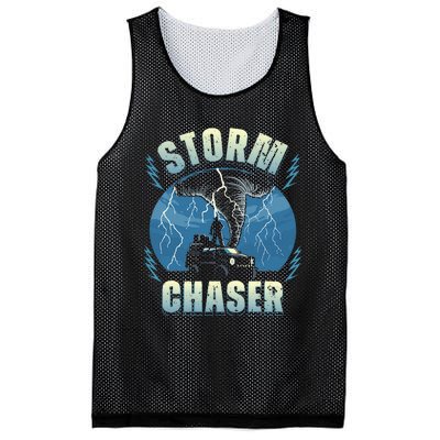 Tornado Chaser Extreme Weather Meteorologist Hunter Off Road Mesh Reversible Basketball Jersey Tank