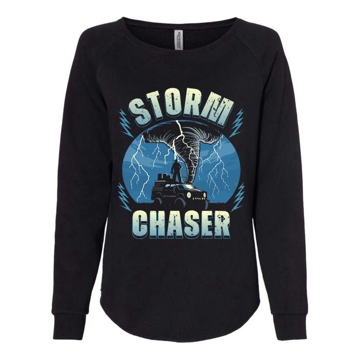 Tornado Chaser Extreme Weather Meteorologist Hunter Off Road Womens California Wash Sweatshirt