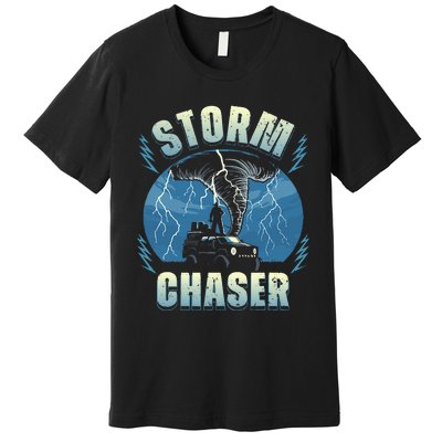 Tornado Chaser Extreme Weather Meteorologist Hunter Off Road Premium T-Shirt