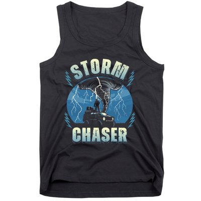 Tornado Chaser Extreme Weather Meteorologist Hunter Off Road Tank Top