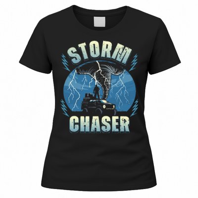 Tornado Chaser Extreme Weather Meteorologist Hunter Off Road Women's T-Shirt