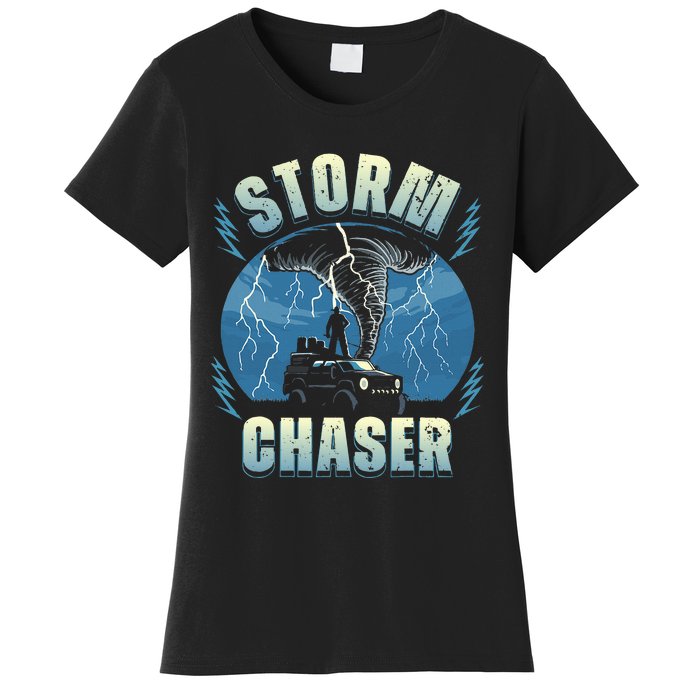 Tornado Chaser Extreme Weather Meteorologist Hunter Off Road Women's T-Shirt