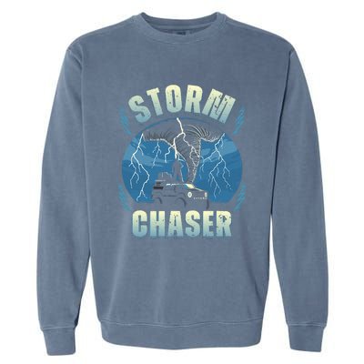 Tornado Chaser Extreme Weather Meteorologist Hunter Off Road Garment-Dyed Sweatshirt