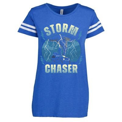 Tornado Chaser Extreme Weather Meteorologist Hunter Off Road Enza Ladies Jersey Football T-Shirt