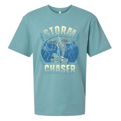 Tornado Chaser Extreme Weather Meteorologist Hunter Off Road Sueded Cloud Jersey T-Shirt