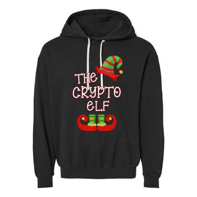 The Crypto Elf Funny Family Matching Christmas Garment-Dyed Fleece Hoodie