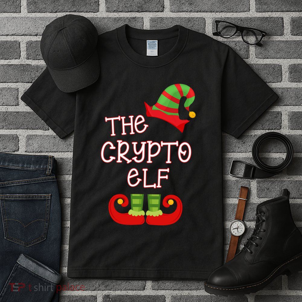 The Crypto Elf Funny Family Matching Christmas Tall T-Shirt