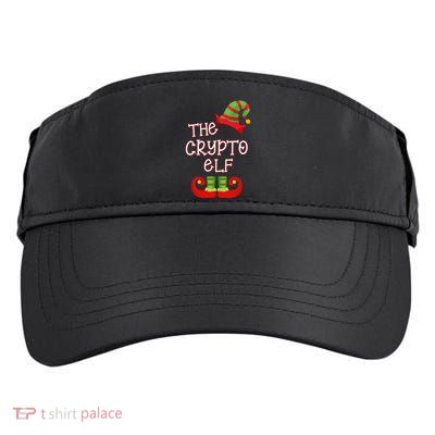 The Crypto Elf Funny Family Matching Christmas Adult Drive Performance Visor