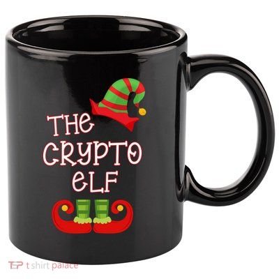 The Crypto Elf Funny Family Matching Christmas 11oz C Handle Ceramic Mug
