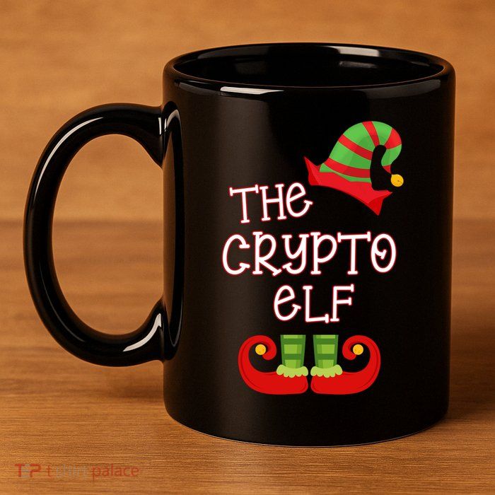 The Crypto Elf Funny Family Matching Christmas 11oz C Handle Ceramic Mug