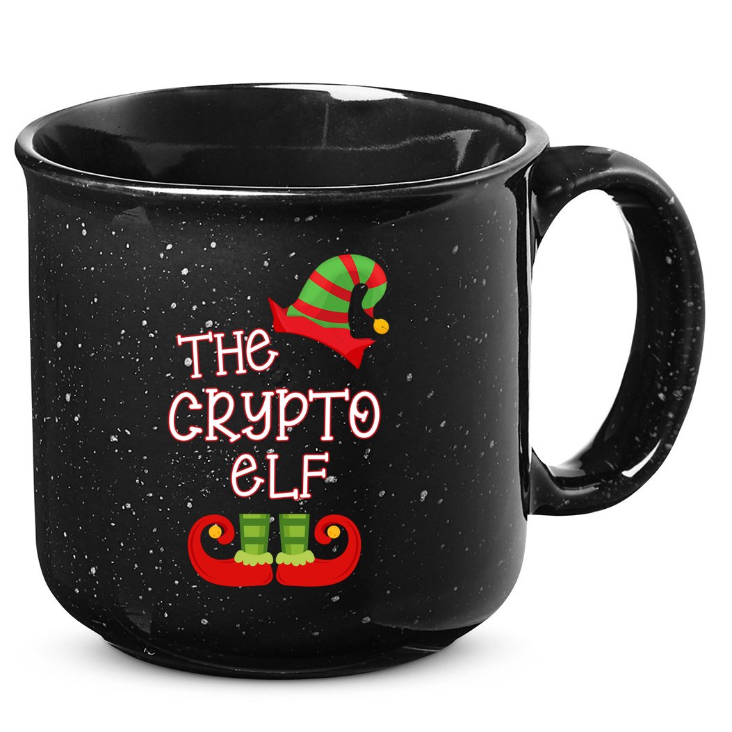The Crypto Elf Funny Family Matching Christmas 15oz Campfire Ceramic Mug