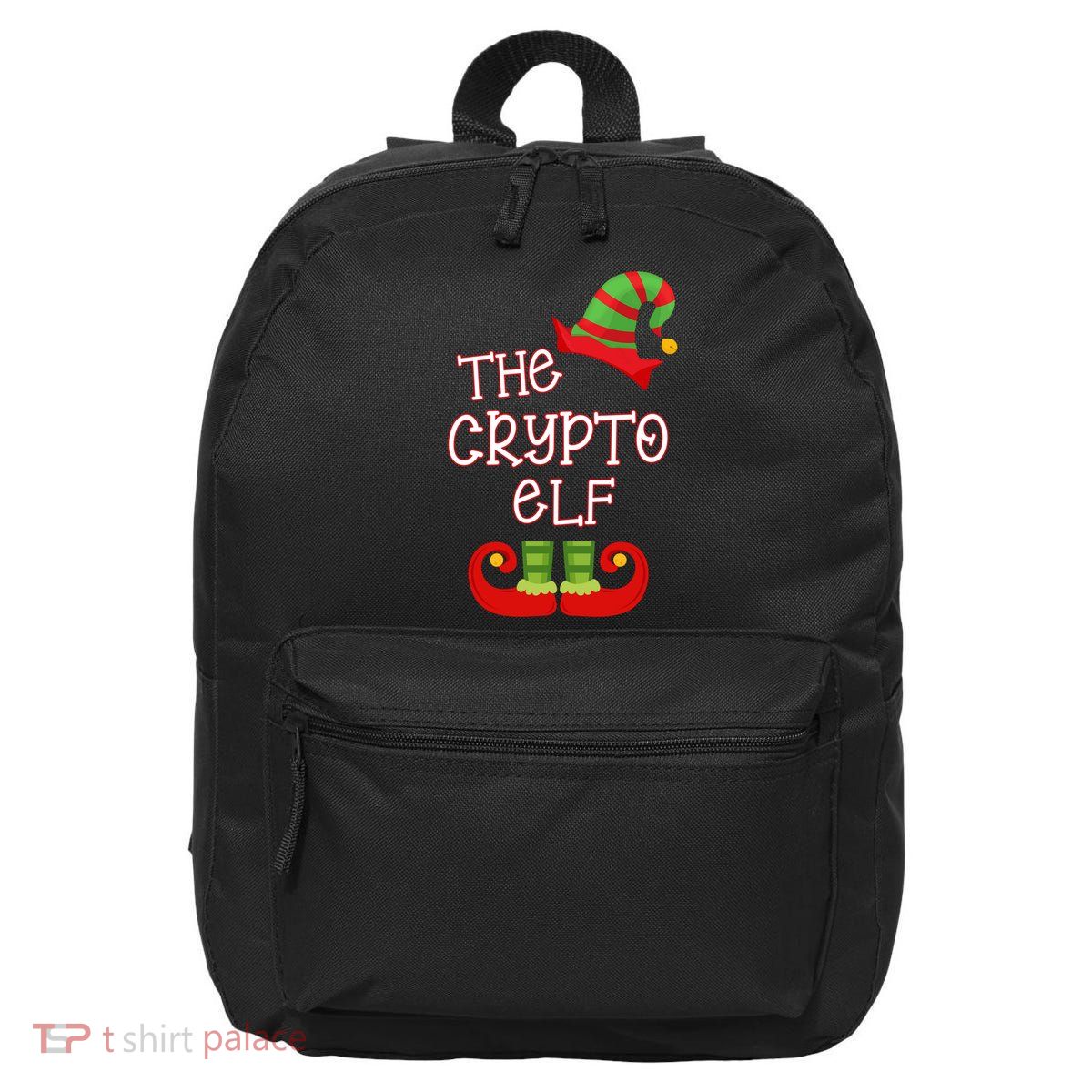 The Crypto Elf Funny Family Matching Christmas 16 in Basic Backpack