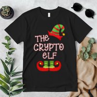 The Crypto Elf Funny Family Matching Christmas Premium T-Shirt