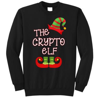 The Crypto Elf Funny Family Matching Christmas Tall Sweatshirt