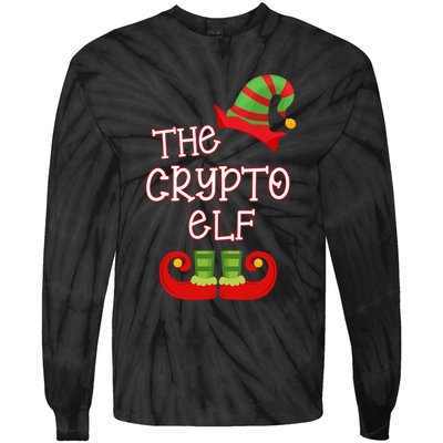 The Crypto Elf Funny Family Matching Christmas Tie-Dye Long Sleeve Shirt