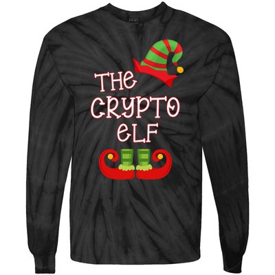 The Crypto Elf Funny Family Matching Christmas Tie-Dye Long Sleeve Shirt