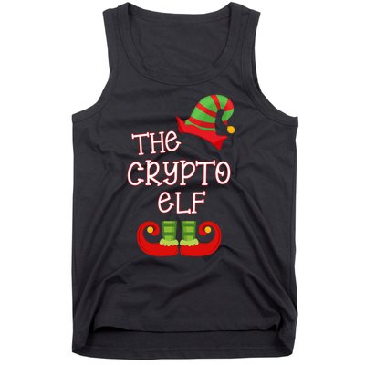 The Crypto Elf Funny Family Matching Christmas Tank Top