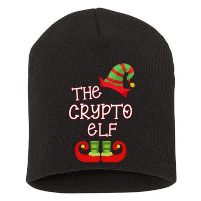 The Crypto Elf Funny Family Matching Christmas Short Acrylic Beanie