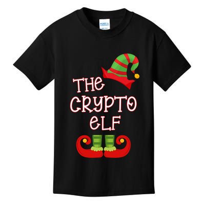 The Crypto Elf Funny Family Matching Christmas Kids T-Shirt