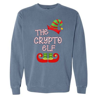 The Crypto Elf Funny Family Matching Christmas Garment-Dyed Sweatshirt