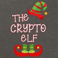 The Crypto Elf Funny Family Matching Christmas Cotton Canvas Backpack