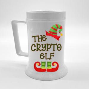 The Crypto Elf Funny Family Matching Christmas Beer Stein