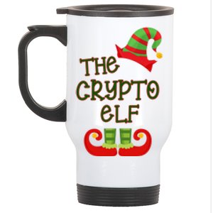 The Crypto Elf Funny Family Matching Christmas Stainless Steel Travel Mug