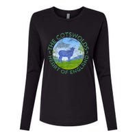 The Cotswolds England Uk S.H.E.E.P Women Gardeners Womens Cotton Relaxed Long Sleeve T-Shirt