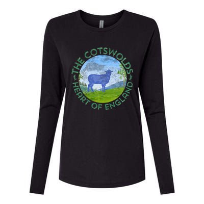 The Cotswolds England Uk S.H.E.E.P Women Gardeners Womens Cotton Relaxed Long Sleeve T-Shirt