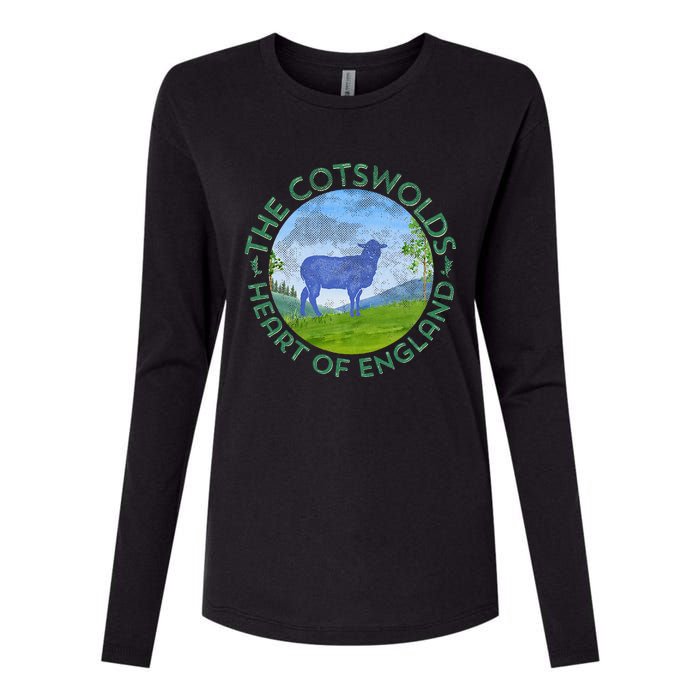 The Cotswolds England Uk S.H.E.E.P Women Gardeners Womens Cotton Relaxed Long Sleeve T-Shirt