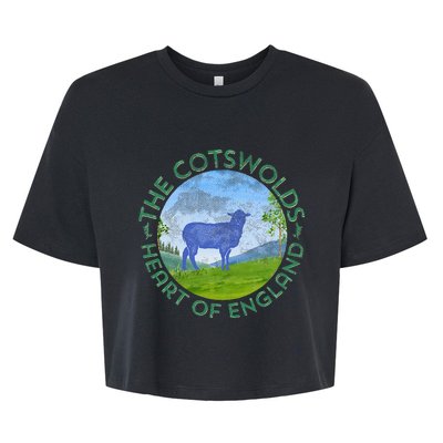 The Cotswolds England Uk S.H.E.E.P Women Gardeners Bella+Canvas Jersey Crop Tee