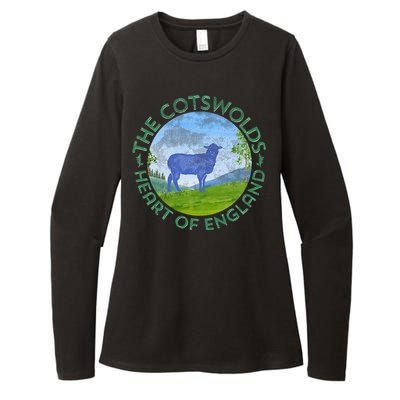 The Cotswolds England Uk S.H.E.E.P Women Gardeners Womens CVC Long Sleeve Shirt